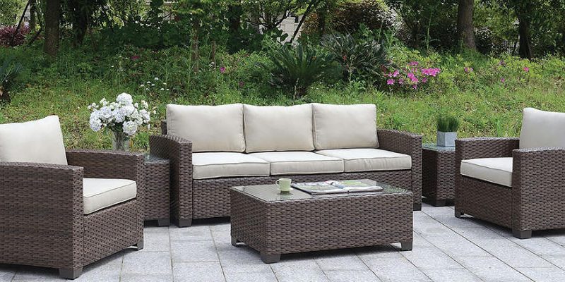 Outdoor Furniture wicker Sofas, Coffee Table and end tables; Olympia Furniture West Valley